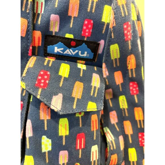 KAVU Paxton Pack Rope Sling Crossbody Bag in the "Popsicle Party" Pattern - Picture 4 of 4